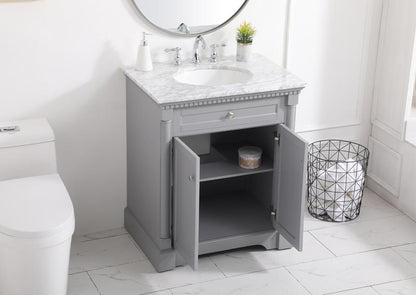 Elegant Furniture & Lighting - Clarence 30 inch Single bathroom vanity in Grey - VF53030GR veiw 10