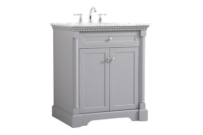 Elegant Furniture & Lighting - Clarence 30 inch Single bathroom vanity in Grey - VF53030GR veiw 14