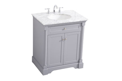 Elegant Furniture & Lighting - Clarence 30 inch Single bathroom vanity in Grey - VF53030GR veiw 15