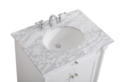 Elegant Furniture & Lighting - Clarence 30 inch Single bathroom vanity in White - VF53030WH veiw 3