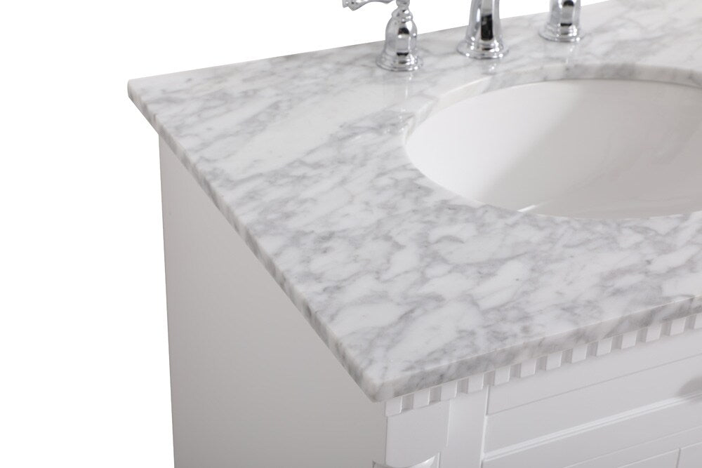 Elegant Furniture & Lighting - Clarence 30 inch Single bathroom vanity in White - VF53030WH veiw 4