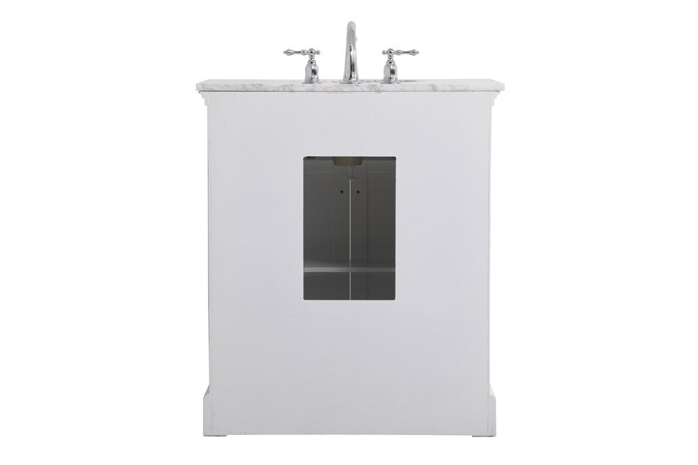 Elegant Furniture & Lighting - Clarence 30 inch Single bathroom vanity in White - VF53030WH veiw 8