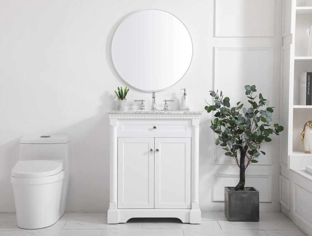Elegant Furniture & Lighting - Clarence 30 inch Single bathroom vanity in White - VF53030WH veiw 11