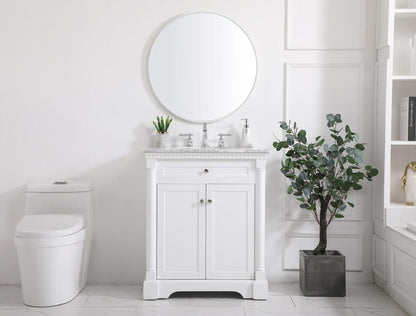 Elegant Furniture & Lighting - Clarence 30 inch Single bathroom vanity in White - VF53030WH veiw 11