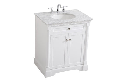 Elegant Furniture & Lighting - Clarence 30 inch Single bathroom vanity in White - VF53030WH veiw 15