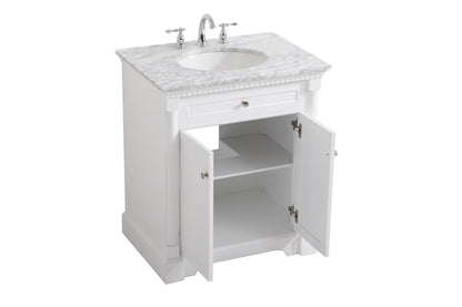 Elegant Furniture & Lighting - Clarence 30 inch Single bathroom vanity in White - VF53030WH veiw 16