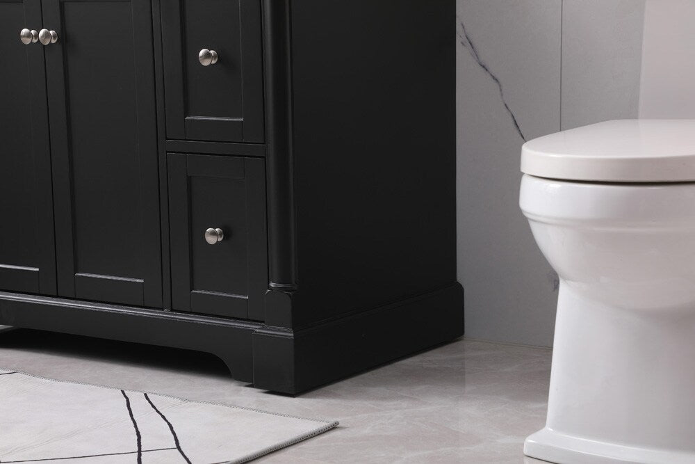 Elegant Furniture & Lighting - Clarence 36 inch Single bathroom vanity set in black - VF53036BK veiw 7