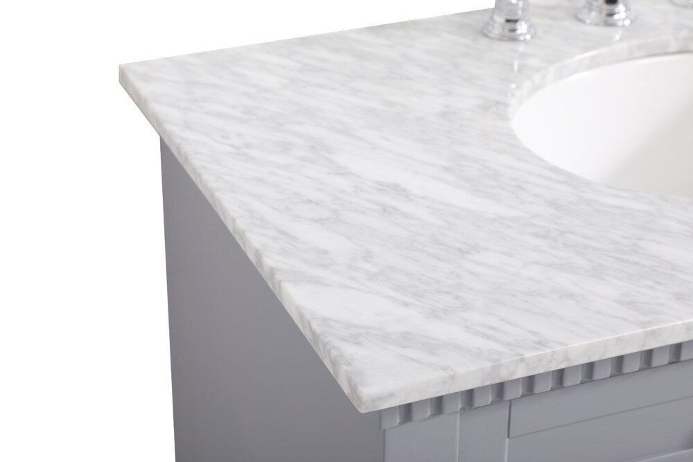 Elegant Furniture & Lighting - Clarence 36 inch Single bathroom vanity in Grey - VF53036GR veiw 4