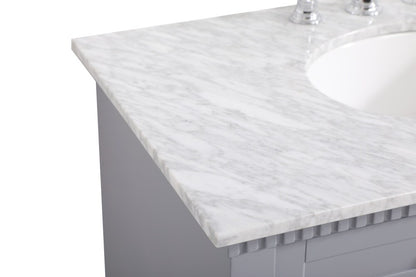 Elegant Furniture & Lighting - Clarence 36 inch Single bathroom vanity in Grey - VF53036GR veiw 4