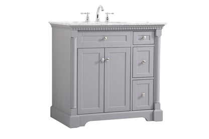 Elegant Furniture & Lighting - Clarence 36 inch Single bathroom vanity in Grey - VF53036GR veiw 14