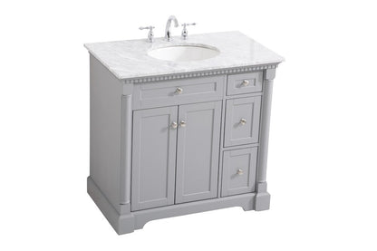 Elegant Furniture & Lighting - Clarence 36 inch Single bathroom vanity in Grey - VF53036GR veiw 15