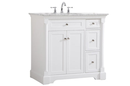 Elegant Furniture & Lighting - Clarence 36 inch Single bathroom vanity in White - VF53036WH veiw 1