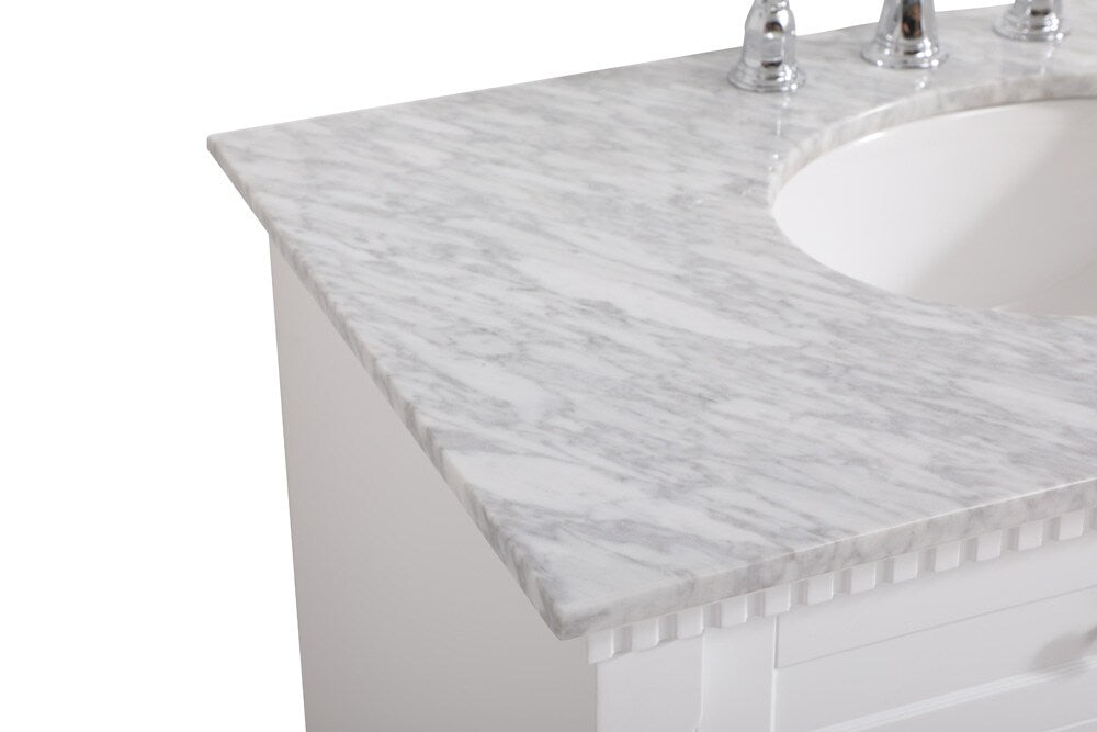 Elegant Furniture & Lighting - Clarence 36 inch Single bathroom vanity in White - VF53036WH veiw 4