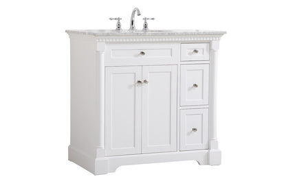 Elegant Furniture & Lighting - Clarence 36 inch Single bathroom vanity in White - VF53036WH veiw 14