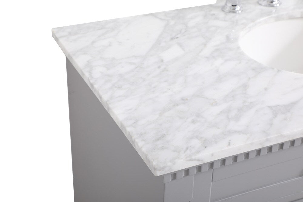 Elegant Furniture & Lighting - Clarence 42 inch Single bathroom vanity in Grey - VF53042GR veiw 4