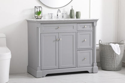 Elegant Furniture & Lighting - Clarence 42 inch Single bathroom vanity in Grey - VF53042GR veiw 9