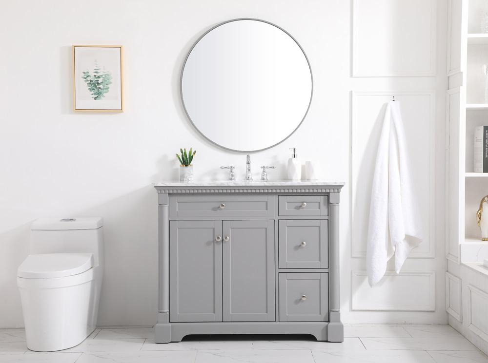 Elegant Furniture & Lighting - Clarence 42 inch Single bathroom vanity in Grey - VF53042GR veiw 11