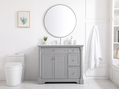 Elegant Furniture & Lighting - Clarence 42 inch Single bathroom vanity in Grey - VF53042GR veiw 11