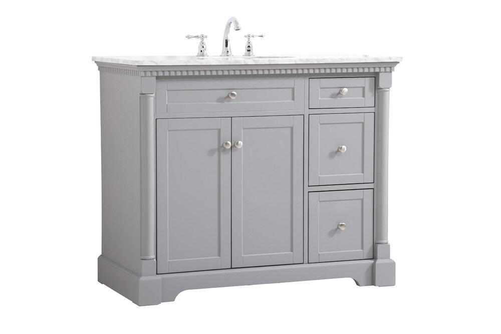 Elegant Furniture & Lighting - Clarence 42 inch Single bathroom vanity in Grey - VF53042GR veiw 14