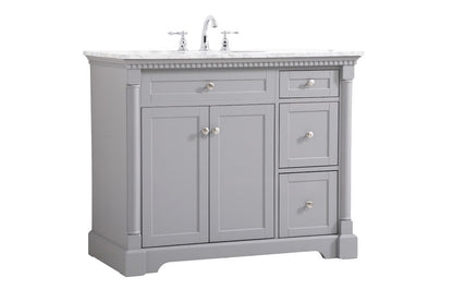 Elegant Furniture & Lighting - Clarence 42 inch Single bathroom vanity in Grey - VF53042GR veiw 14
