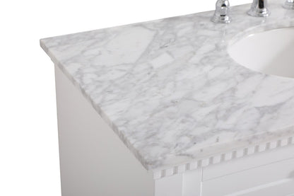 Elegant Furniture & Lighting - Clarence 42 inch Single bathroom vanity in White - VF53042WH veiw 4