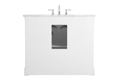 Elegant Furniture & Lighting - Clarence 42 inch Single bathroom vanity in White - VF53042WH veiw 8