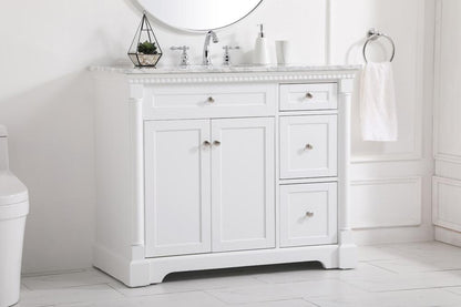 Elegant Furniture & Lighting - Clarence 42 inch Single bathroom vanity in White - VF53042WH veiw 9