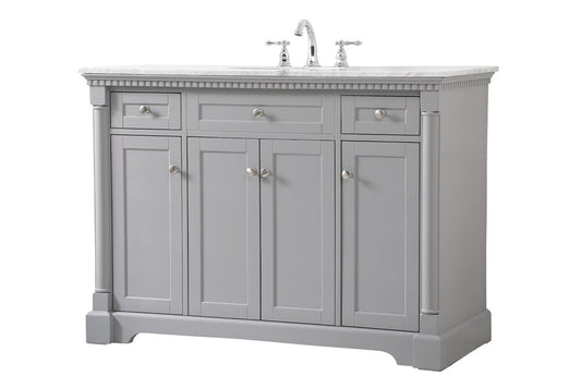 Elegant Furniture & Lighting - Clarence 48 inch Single bathroom vanity in Grey - VF53048GR veiw 1