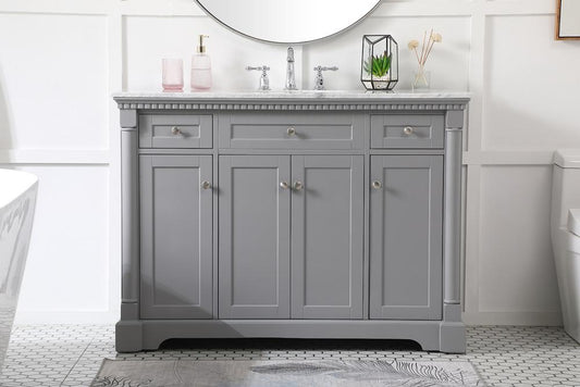 Elegant Furniture & Lighting - Clarence 48 inch Single bathroom vanity in Grey - VF53048GR veiw 2