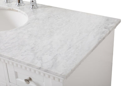 Elegant Furniture & Lighting - Clarence 48 inch Single bathroom vanity in White - VF53048WH veiw 4