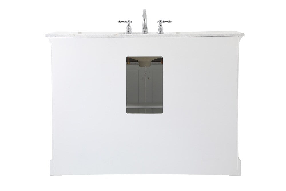 Elegant Furniture & Lighting - Clarence 48 inch Single bathroom vanity in White - VF53048WH veiw 8