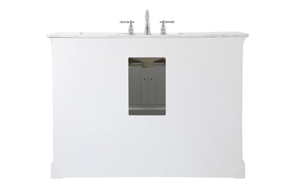 Elegant Furniture & Lighting - Clarence 48 inch Single bathroom vanity in White - VF53048WH veiw 8