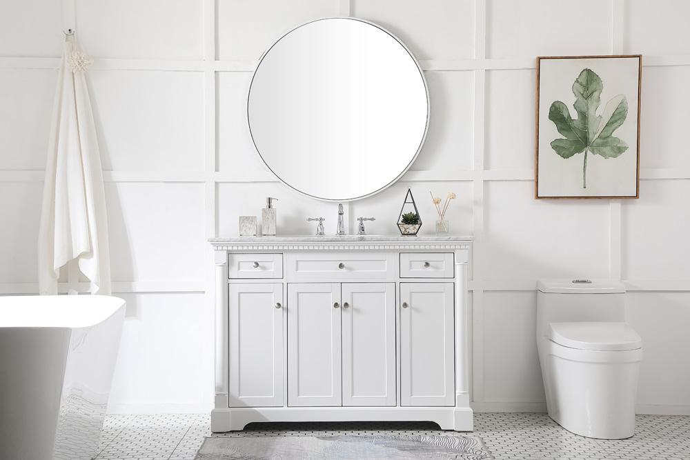 Elegant Furniture & Lighting - Clarence 48 inch Single bathroom vanity in White - VF53048WH veiw 11