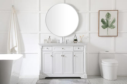 Elegant Furniture & Lighting - Clarence 48 inch Single bathroom vanity in White - VF53048WH veiw 11