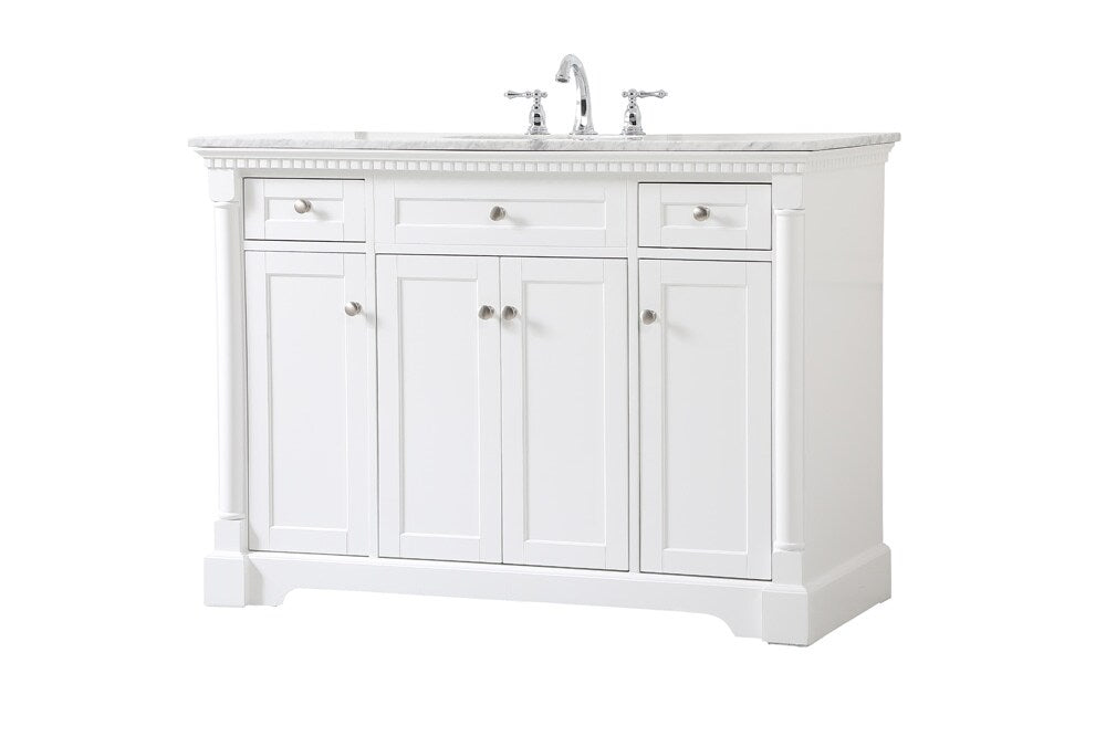 Elegant Furniture & Lighting - Clarence 48 inch Single bathroom vanity in White - VF53048WH veiw 14