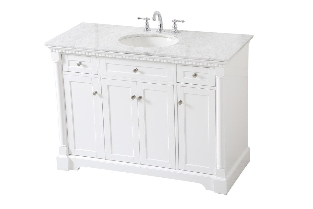 Elegant Furniture & Lighting - Clarence 48 inch Single bathroom vanity in White - VF53048WH veiw 15