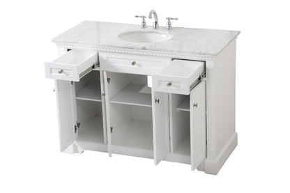 Elegant Furniture & Lighting - Clarence 48 inch Single bathroom vanity in White - VF53048WH veiw 16
