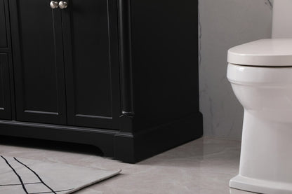 Elegant Furniture & Lighting - Clarence 60 inch double bathroom vanity set in black - VF53060DBK veiw 7