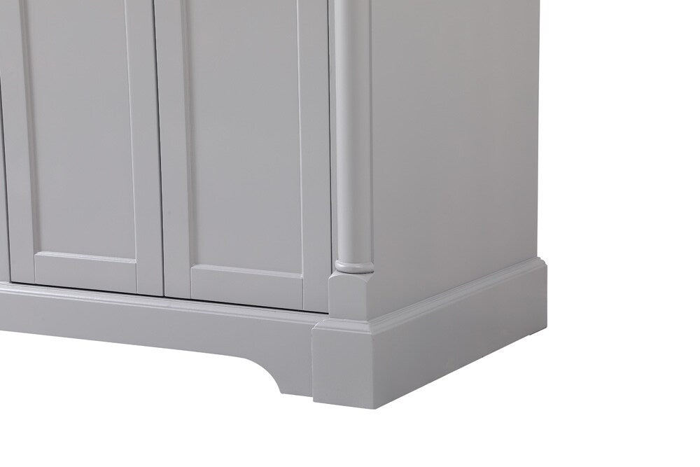 Elegant Furniture & Lighting - Clarence 60 inch double bathroom vanity in Grey - VF53060DGR veiw 6