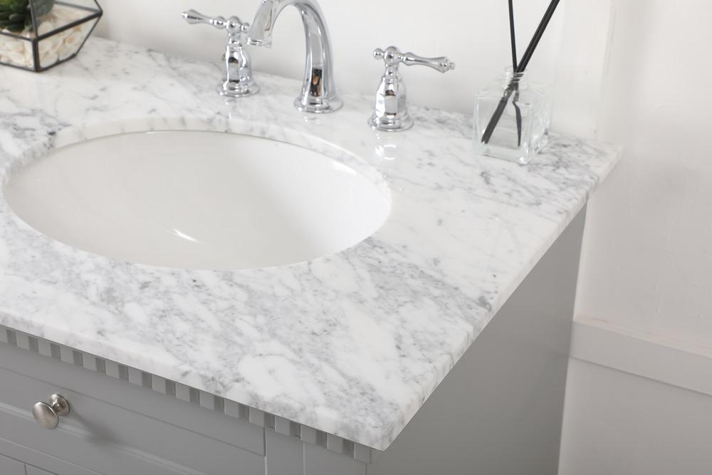 Elegant Furniture & Lighting - Clarence 60 inch double bathroom vanity in Grey - VF53060DGR veiw 12
