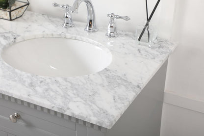 Elegant Furniture & Lighting - Clarence 60 inch double bathroom vanity in Grey - VF53060DGR veiw 12