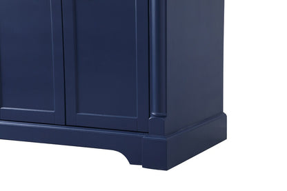 Elegant Furniture & Lighting - Clarence 72 inch double bathroom vanity in Blue - VF53072DBL veiw 6