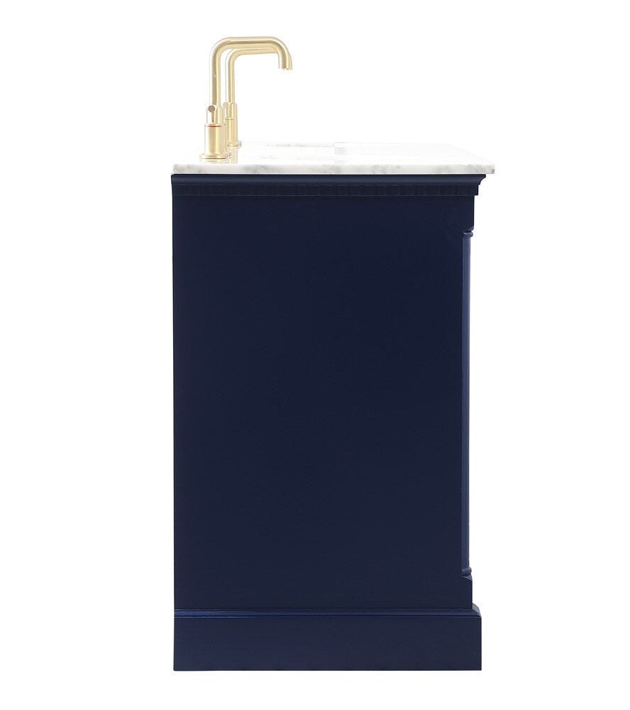 Elegant Furniture & Lighting - Clarence 72 inch double bathroom vanity in Blue - VF53072DBL veiw 7