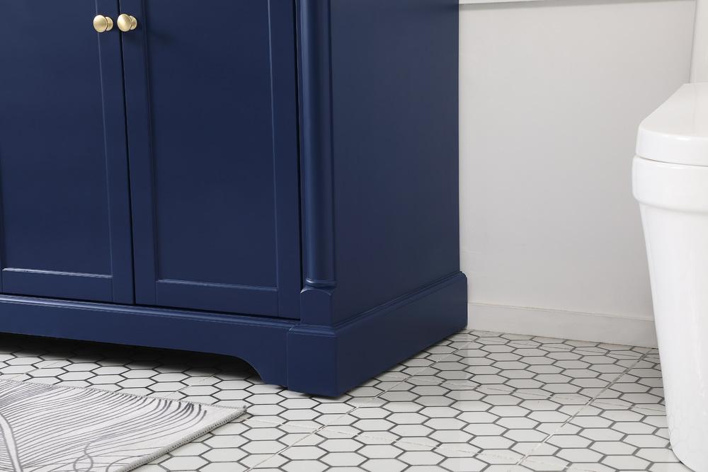 Elegant Furniture & Lighting - Clarence 72 inch double bathroom vanity in Blue - VF53072DBL veiw 13