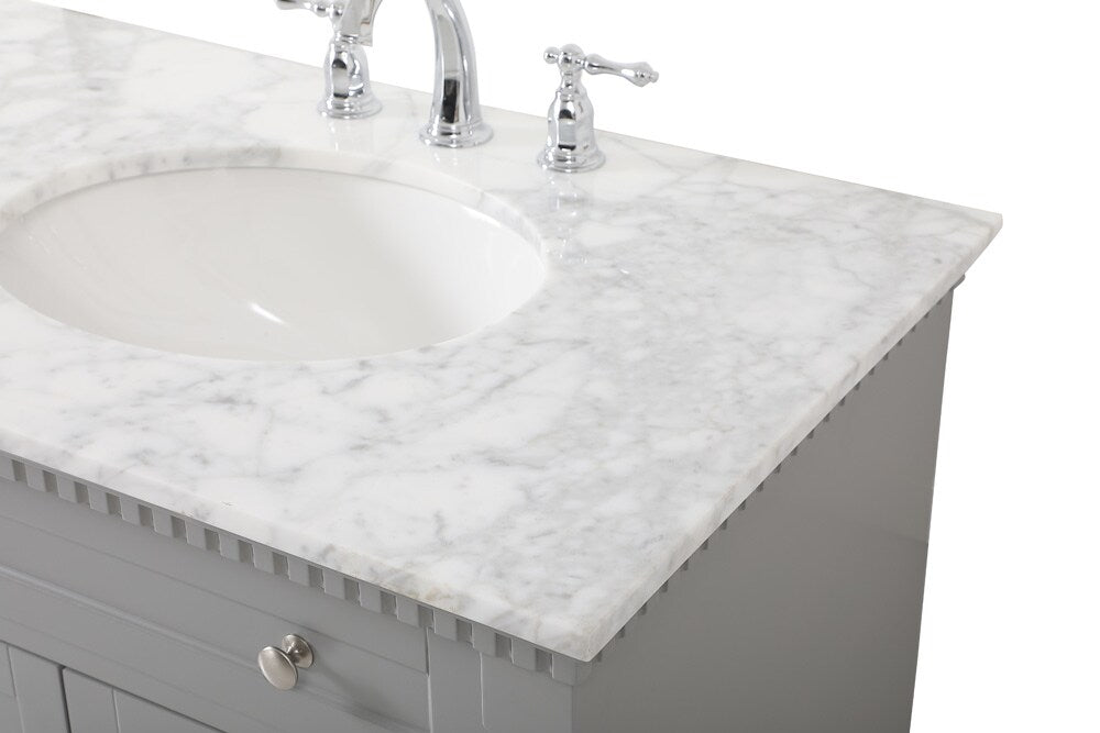 Elegant Furniture & Lighting - Clarence 72 inch double bathroom vanity in Grey - VF53072DGR veiw 4