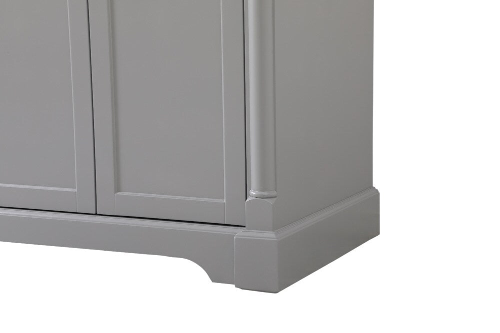 Elegant Furniture & Lighting - Clarence 72 inch double bathroom vanity in Grey - VF53072DGR veiw 6