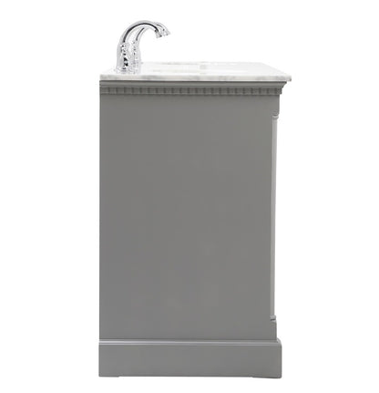 Elegant Furniture & Lighting - Clarence 72 inch double bathroom vanity in Grey - VF53072DGR veiw 7
