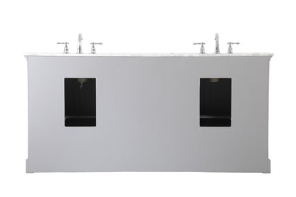 Elegant Furniture & Lighting - Clarence 72 inch double bathroom vanity in Grey - VF53072DGR veiw 8