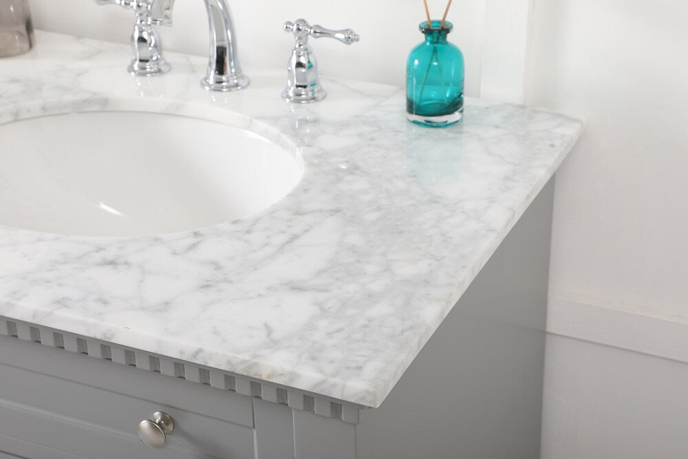 Elegant Furniture & Lighting - Clarence 72 inch double bathroom vanity in Grey - VF53072DGR veiw 12