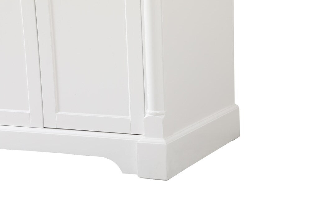 Elegant Furniture & Lighting - Clarence 72 inch double bathroom vanity in White - VF53072DWH veiw 6